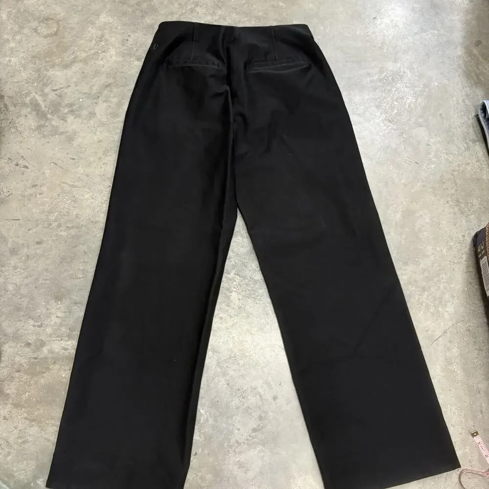 Lululemon Pants Utilitech Relaxed-Fit Mid-Rise Trouser Black Wide Leg Pants 10